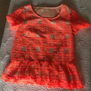 Anthropologie peplum top